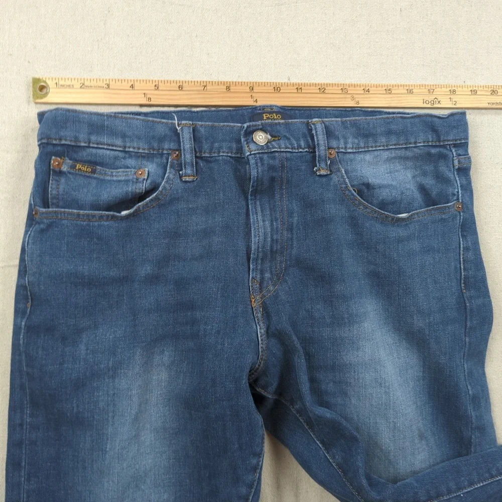 Polo Ralph Lauren Jeans Mens‎ 36x32 Blue Varick Slim Straight Preppy Casual
